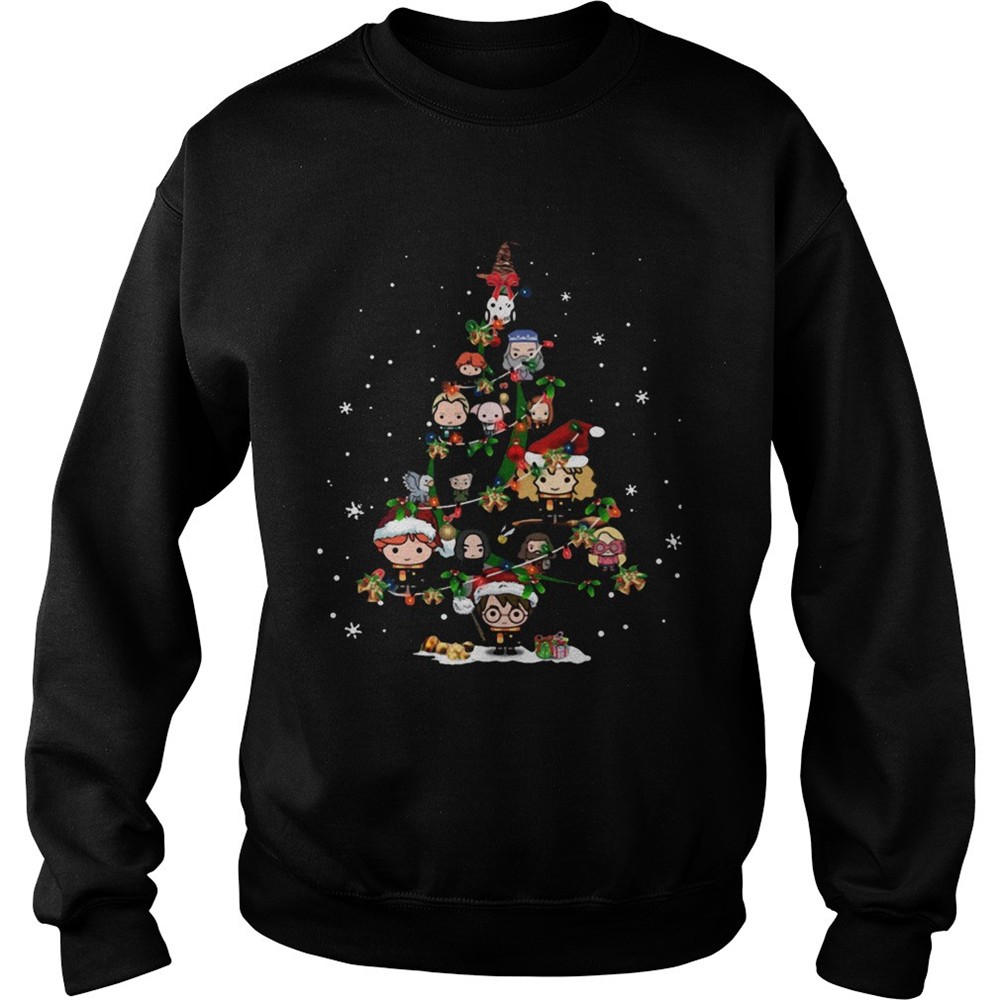 Harry Potter Chibi Characters Christmas Tree shirt