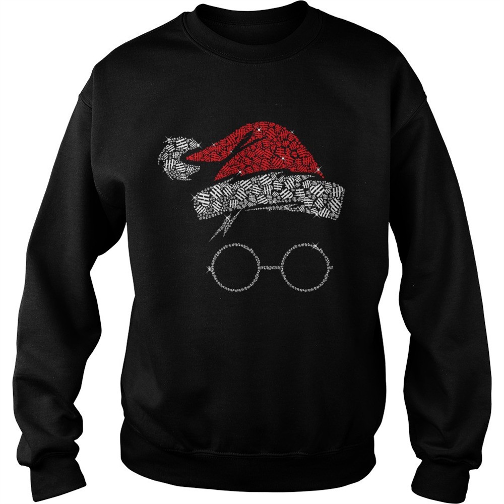 Harry Potter Santa Hat And Glass Christmas shirt