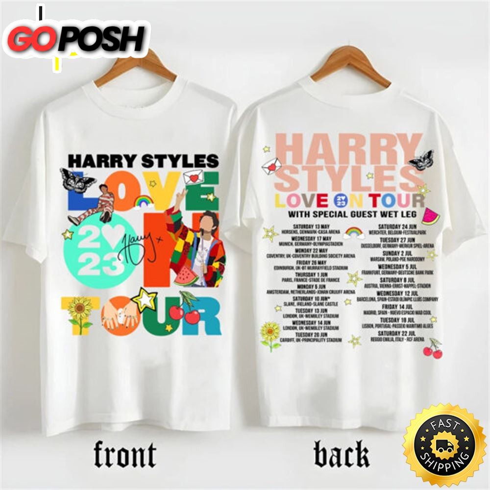 Harry Styles Love On Tour 2023 2 Sides Unisex Tshirt