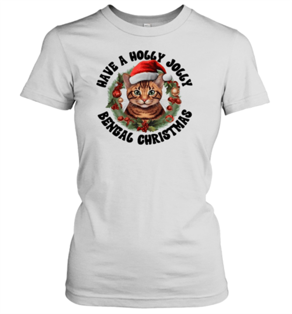 have-a-holly-jolly-bengal-christmas-classic-t-shirt-ncu95vaw Have A Holly Jolly Bengal Christmas Classic T-Shirt