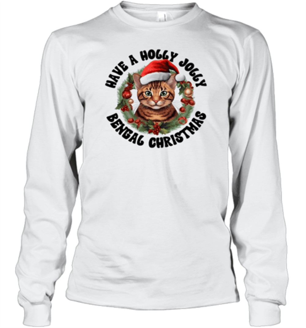 have-a-holly-jolly-bengal-christmas-classic-t-shirt-ncu95vaw Have A Holly Jolly Bengal Christmas Classic T-Shirt