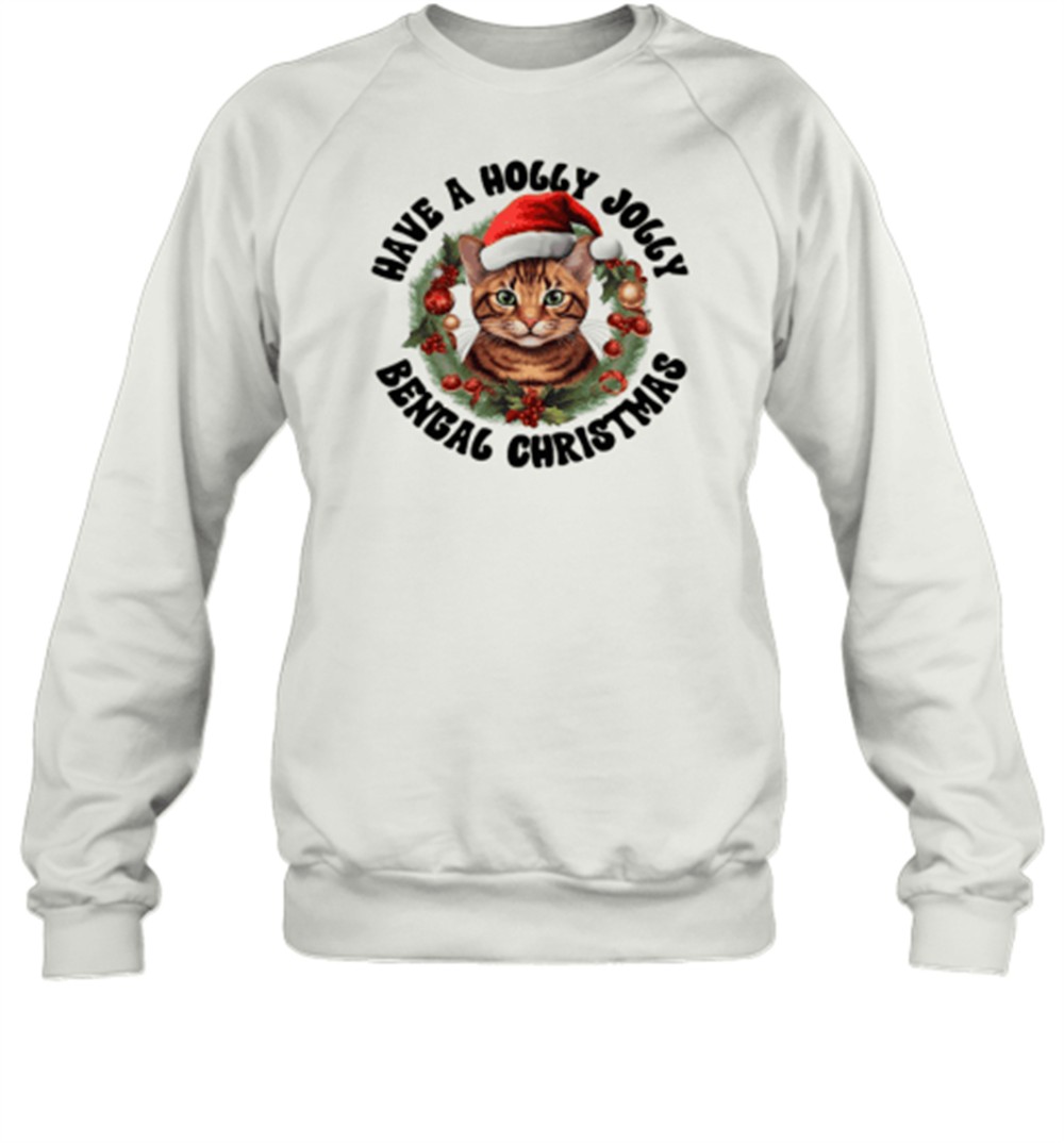 have-a-holly-jolly-bengal-christmas-classic-t-shirt-ncu95vaw Have A Holly Jolly Bengal Christmas Classic T-Shirt