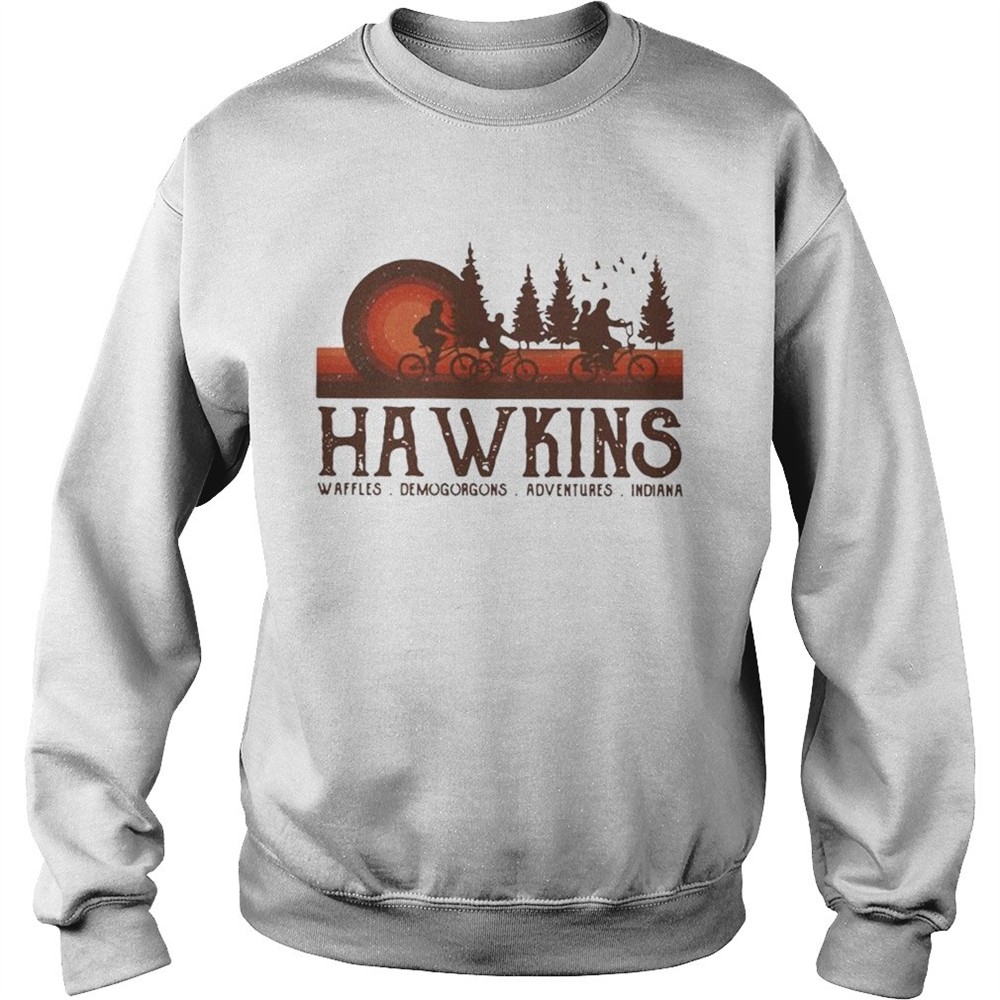 Hawkins Waffles Demogorgons Adventures Indiana Stranger Things shirt