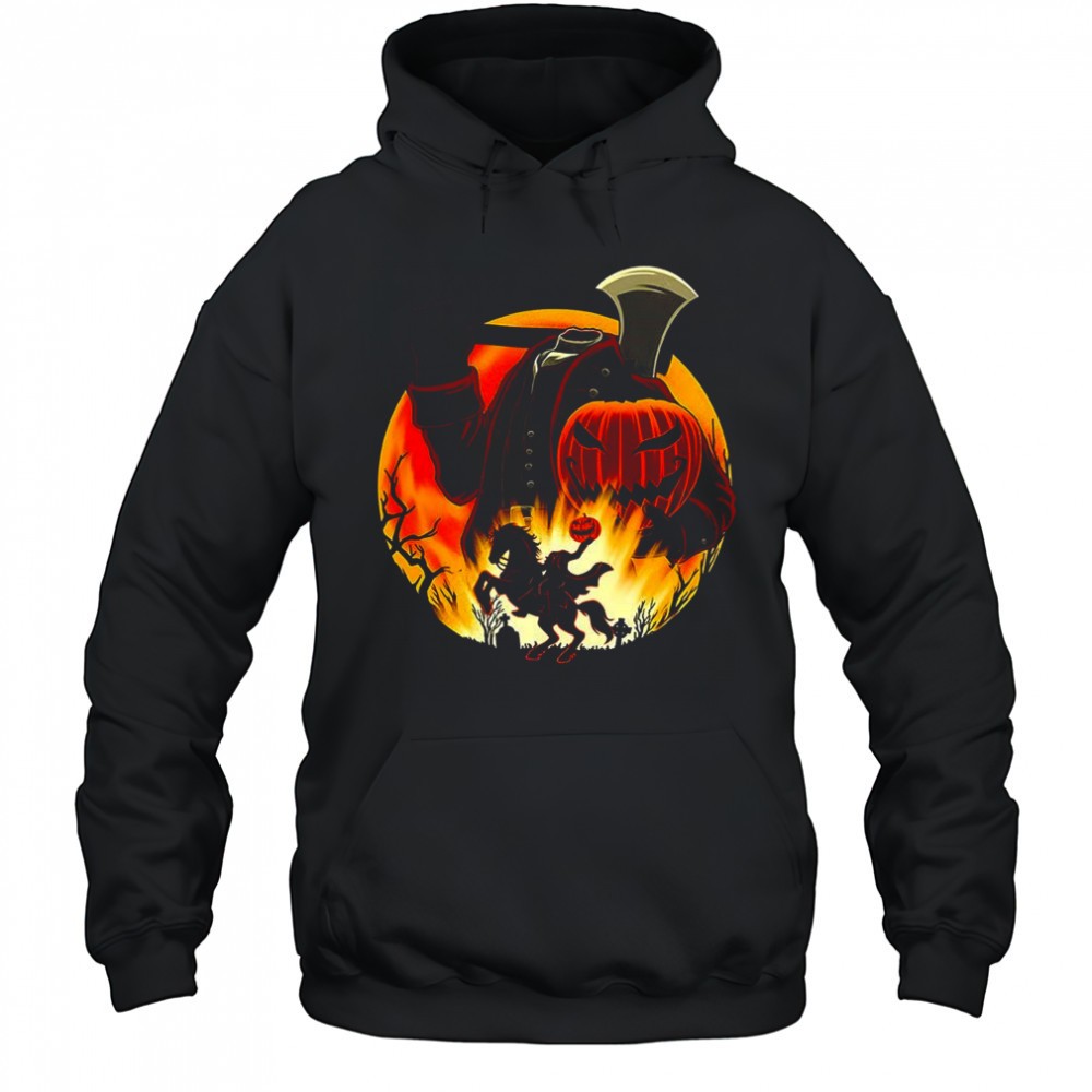 Headless horseman Galloping Hessian pumpkin Halloween shirt