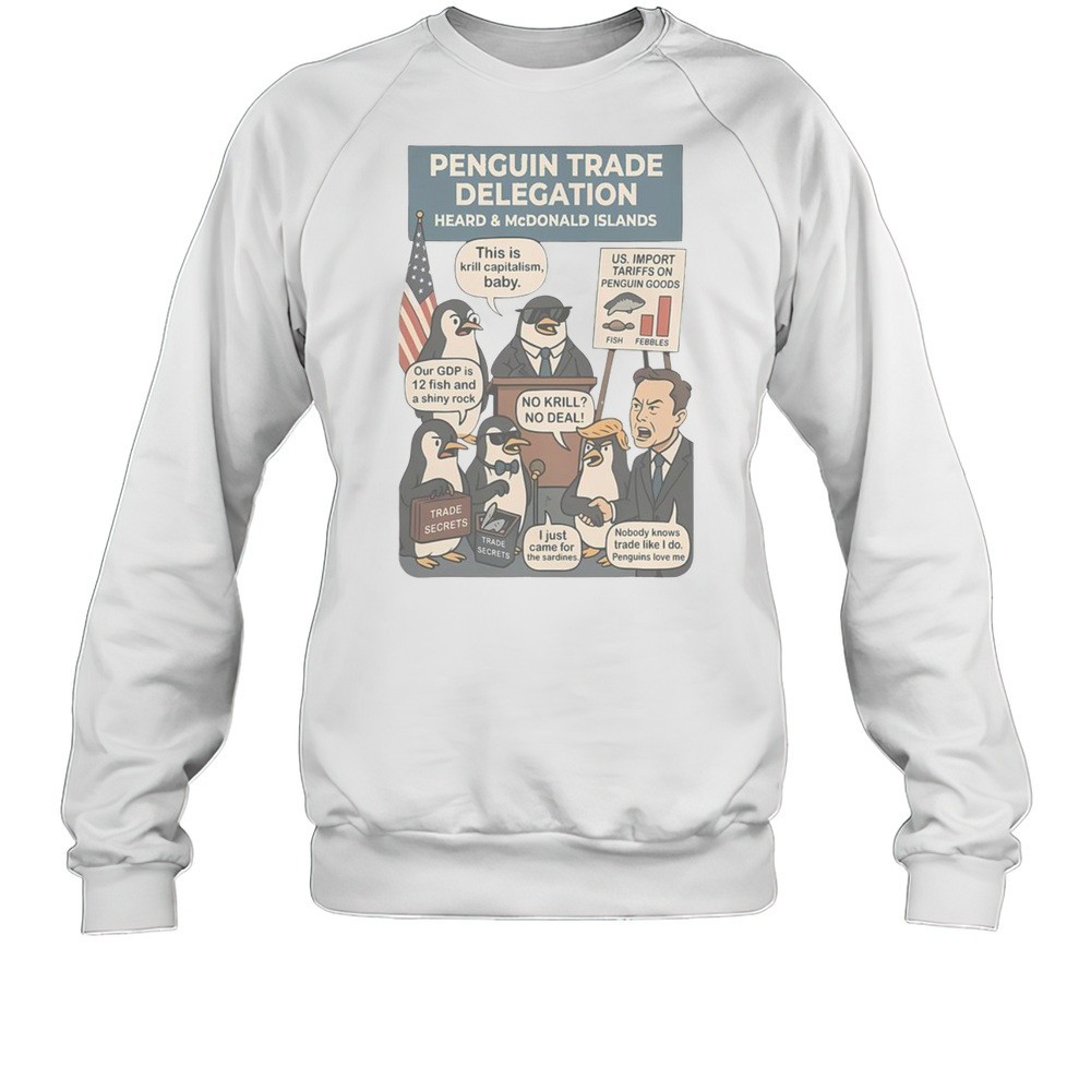 Heard Island Penguins Against Tariffs T-Shirt