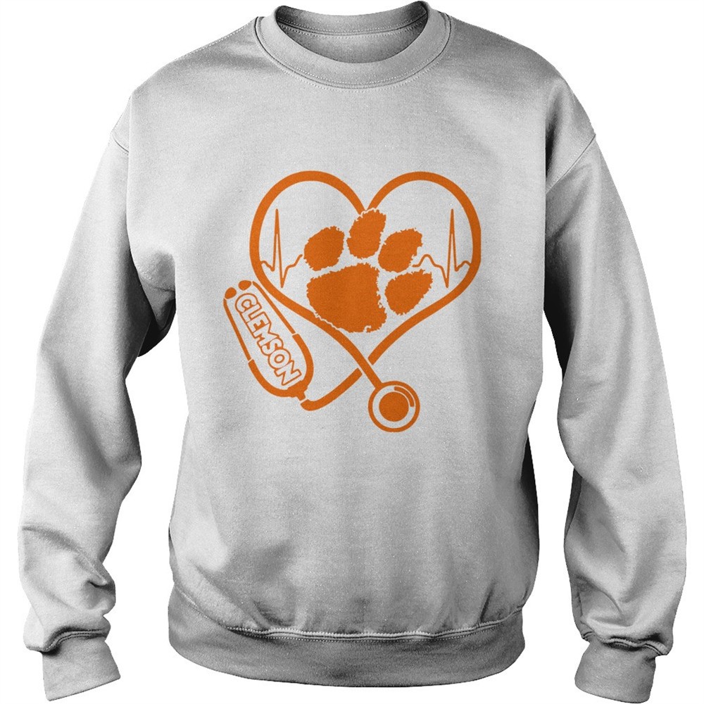 Heartbeat Nurse love Clemson Tigers shirt