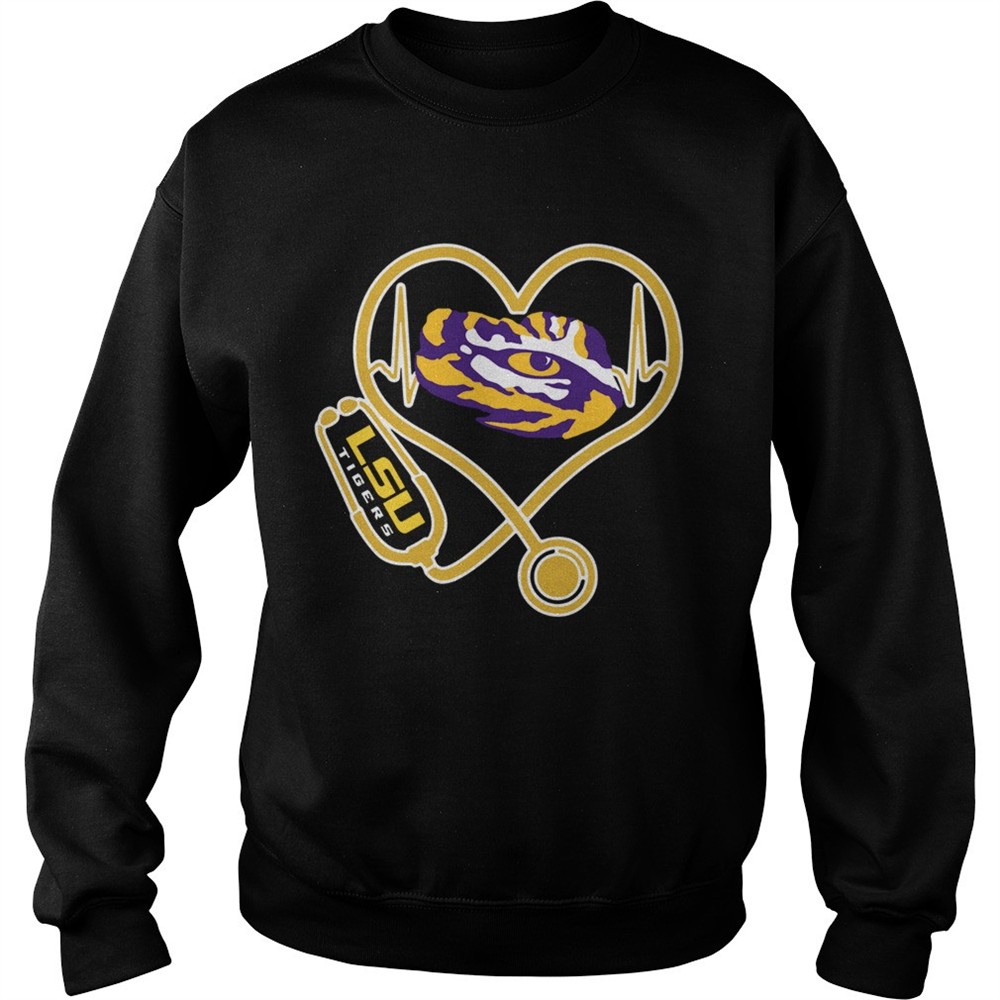 Heartbeat Nurse love LSU Tigers shirt