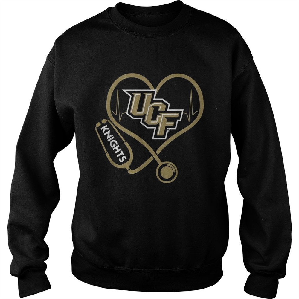 Heartbeat Nurse love UCF Knights shirt