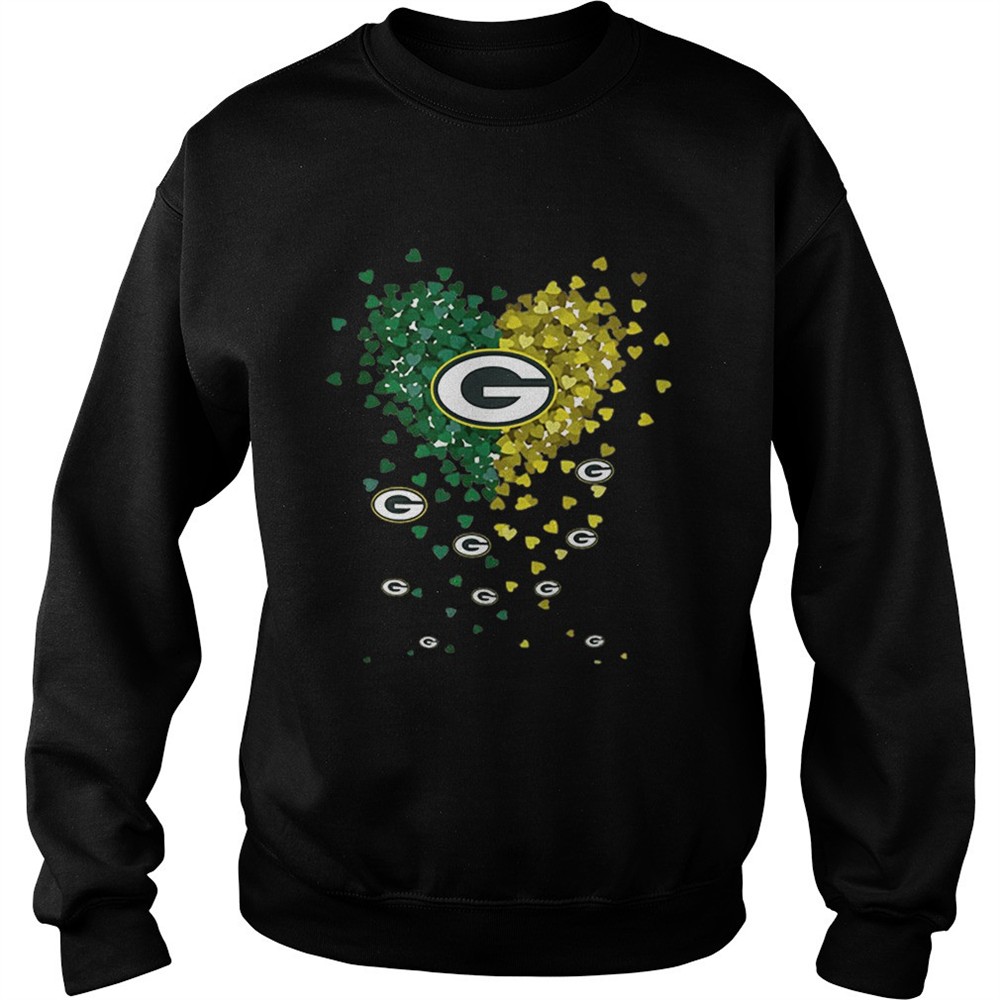 Hearts Green Bay Packers Logo shirt