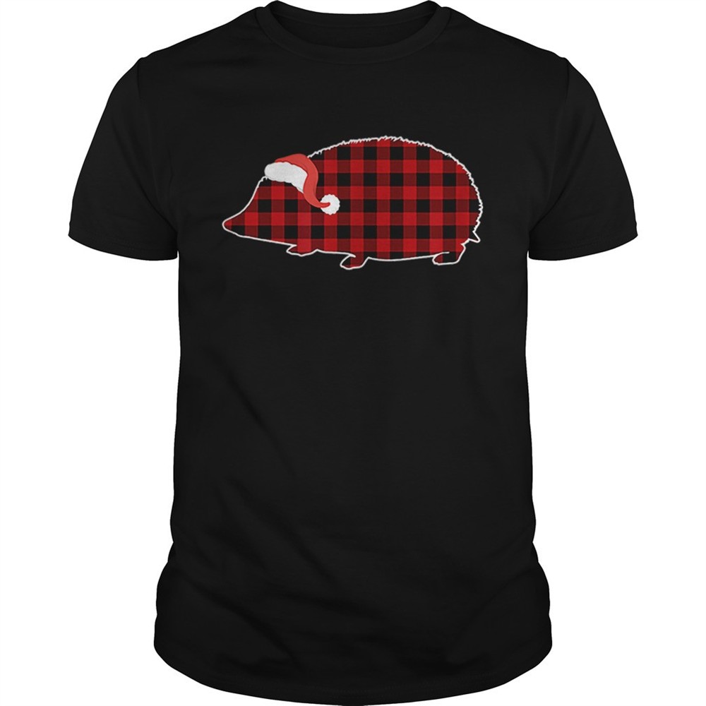 hedgehog-christmas-buffalo-plaid-pajamas-shirt-xjqr0ren Hedgehog Christmas Buffalo Plaid Pajamas shirt