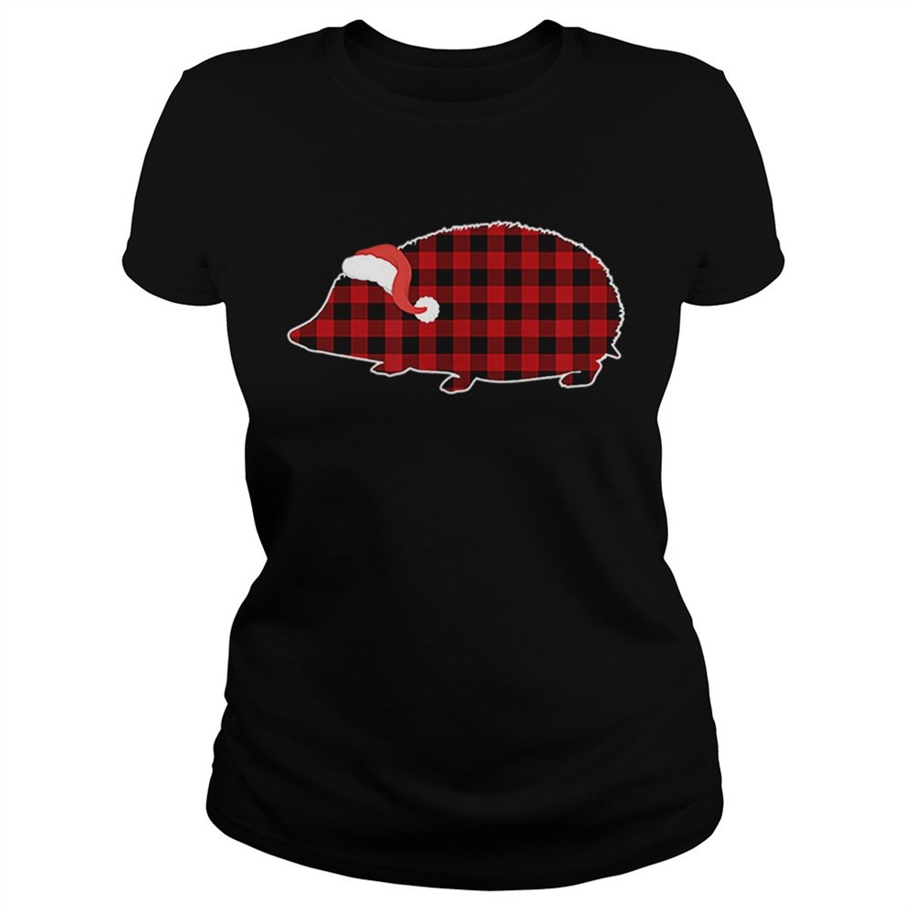 hedgehog-christmas-buffalo-plaid-pajamas-shirt-xjqr0ren Hedgehog Christmas Buffalo Plaid Pajamas shirt