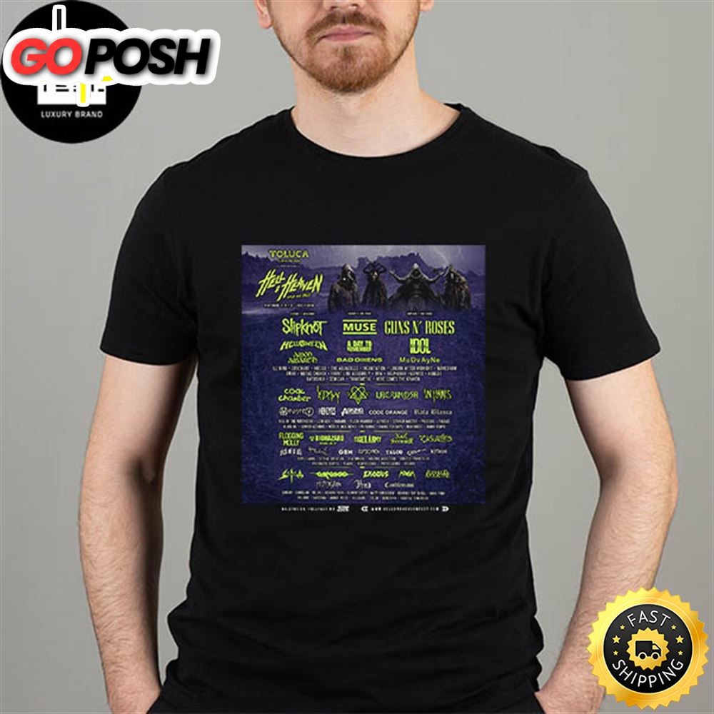Hell And Heaven Open Air 2025 Toluca November 3 4 5 2025 Foro Pegaso Fan Gifts Classic T-Shirt