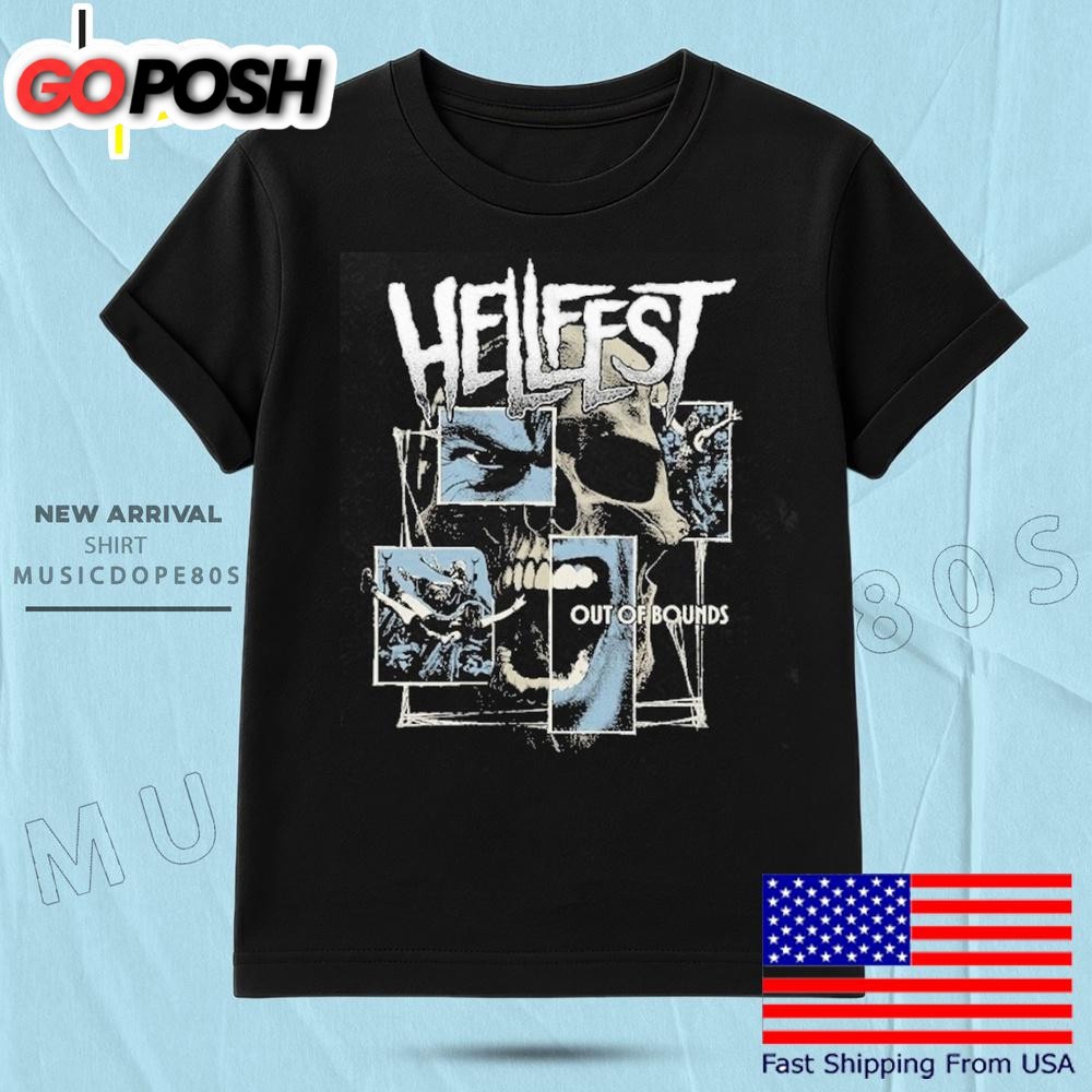 Hellfest 2025 Skull Scream T Shirt