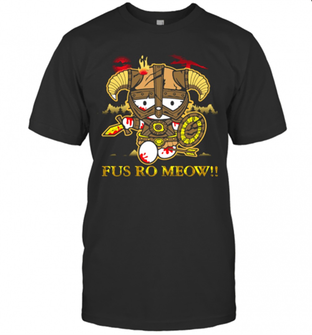 hello-kitty-fus-ro-meow-t-shirt-i9yd9mtr Hello Kitty Fus Ro Meow T-Shirt