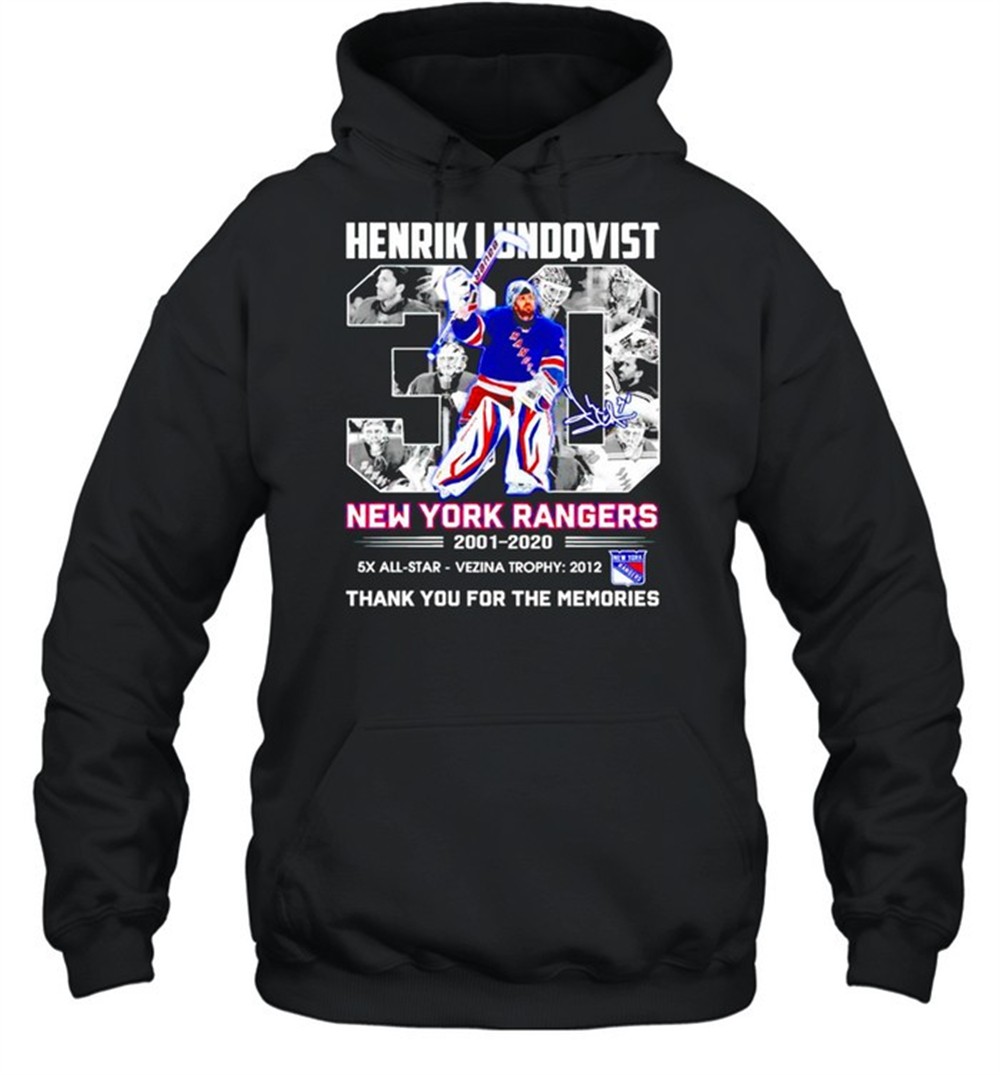 Henrik Lundqvist #30 New York Rangers thank you for the memories shirt