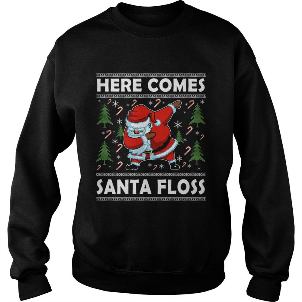 Here Comes Santa Floss Like a Boss Boys Kids Flossing TShirt