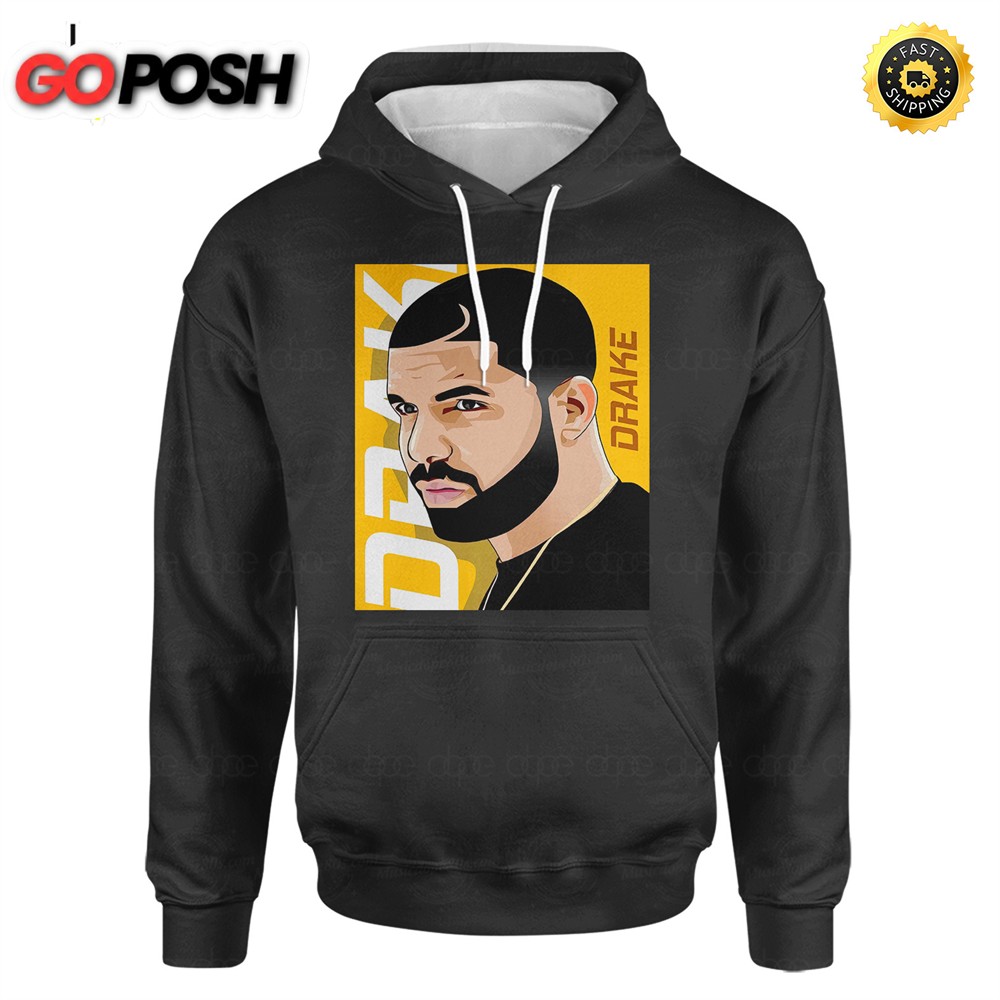 Hip Hop Artist Drake Poster Hoodie