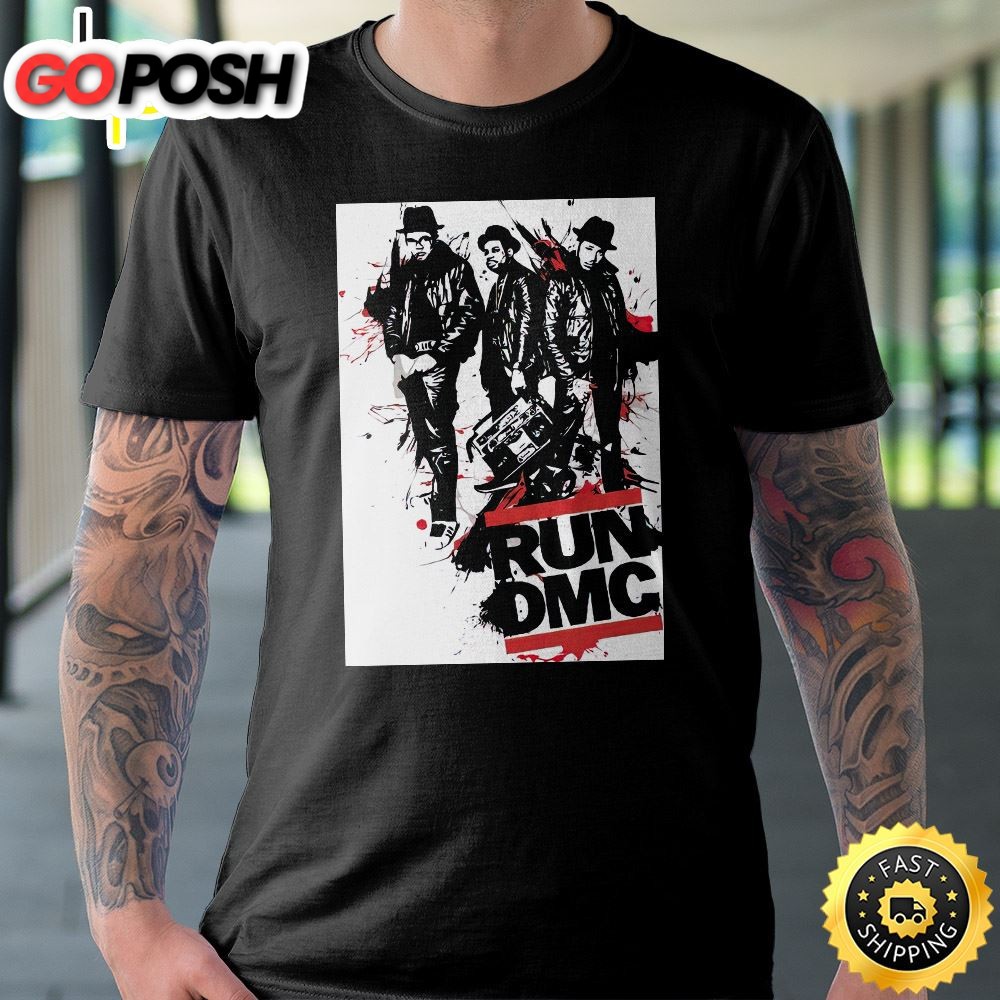 Hip Hop Run Dmc Tour 2025 Black Unisex T-shirt