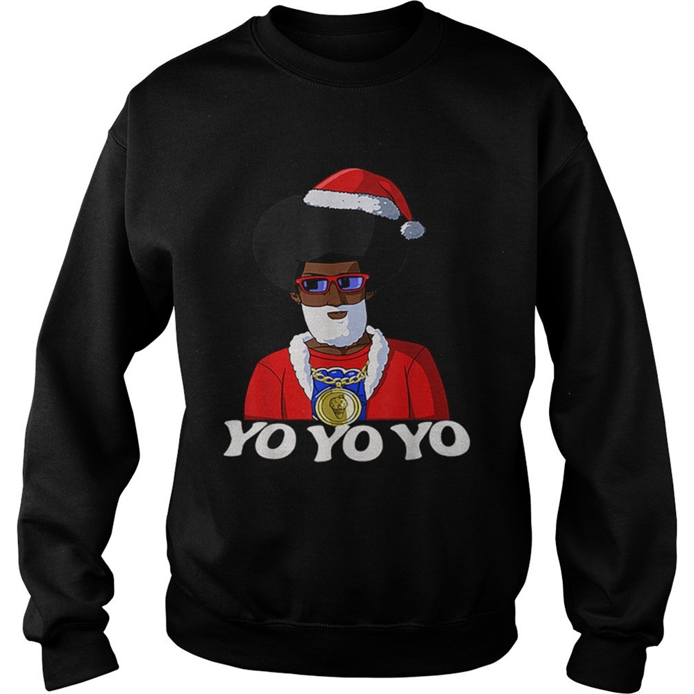 Hip Hop Santa Claus Gangster Funny Christmas shirt