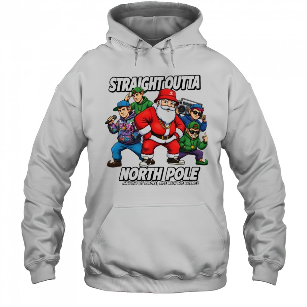 Hip Hop Santa Straight Outta North Pole Christmas shirt