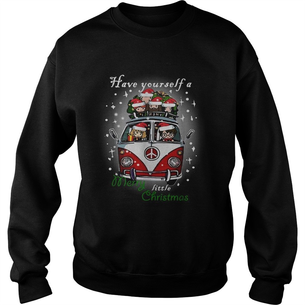 Hippie car Harry Potter have yourself a Merry little Christmas shirt