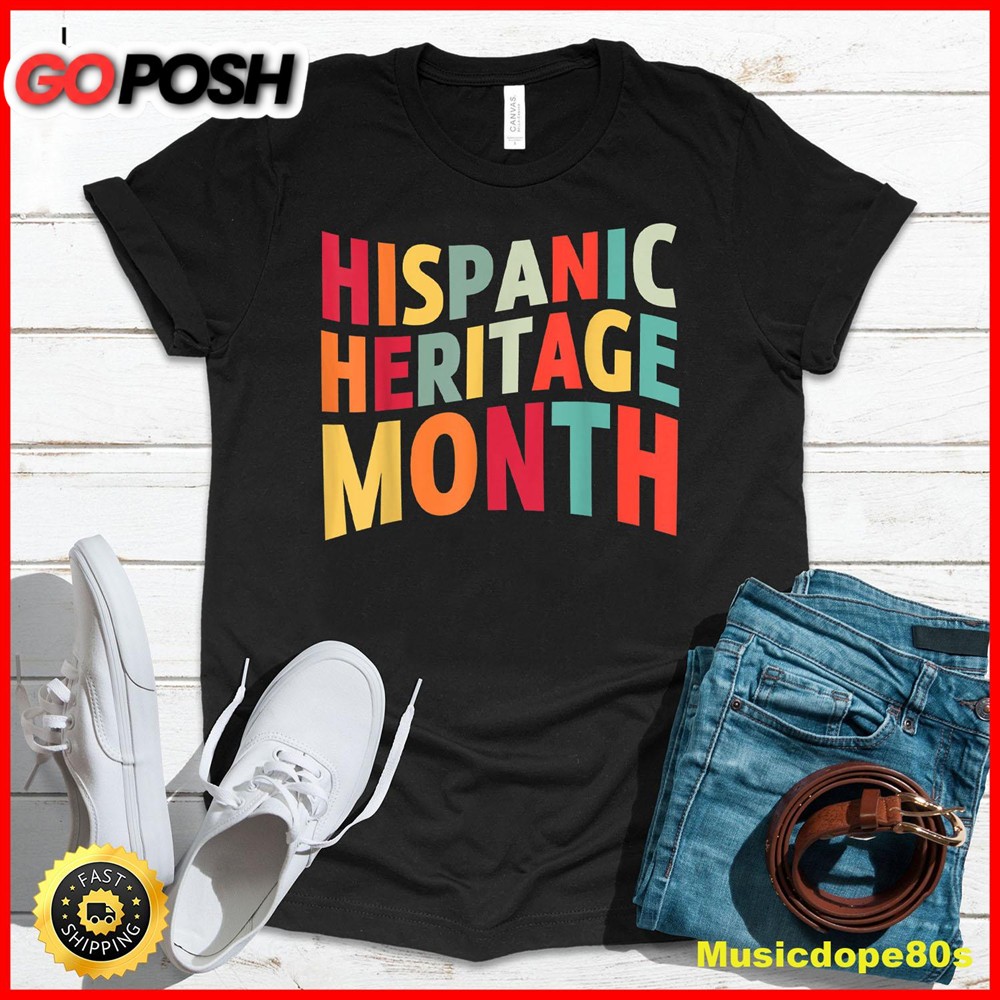 Hispanic Heritage Month 2025 National Latino Countries Flag T-Shirt