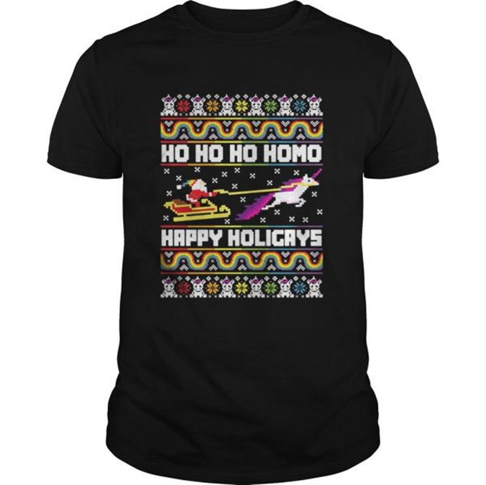 ho-ho-ho-homo-happy-holigays-santa-lgbt-shirt-gcewqo76 Ho Ho Ho Homo Happy Holigays Santa LGBT Shirt