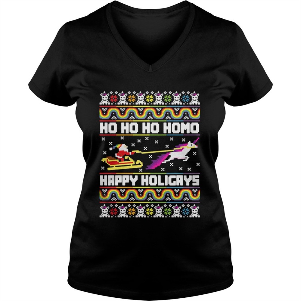 ho-ho-ho-homo-happy-holigays-santa-lgbt-shirt-gcewqo76 Ho Ho Ho Homo Happy Holigays Santa LGBT Shirt