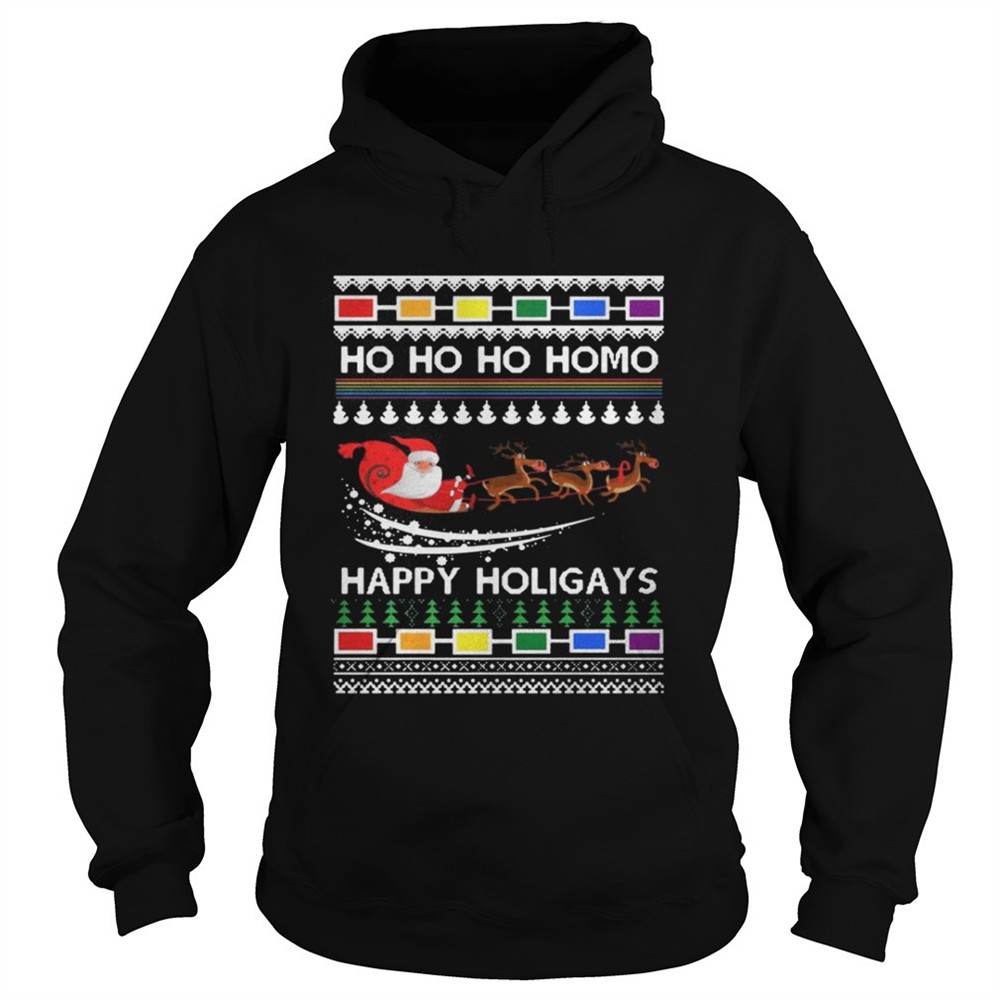 Ho Ho Ho Homo Happy Holigays Sweatshirt
