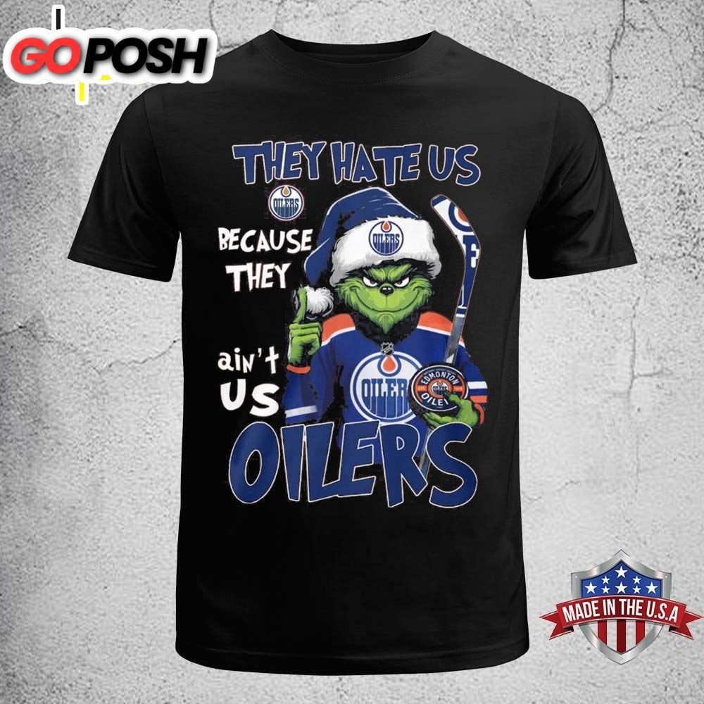 Hockey NHL Edmonton Oilers Grinch Christmas 2025 T-Shirt
