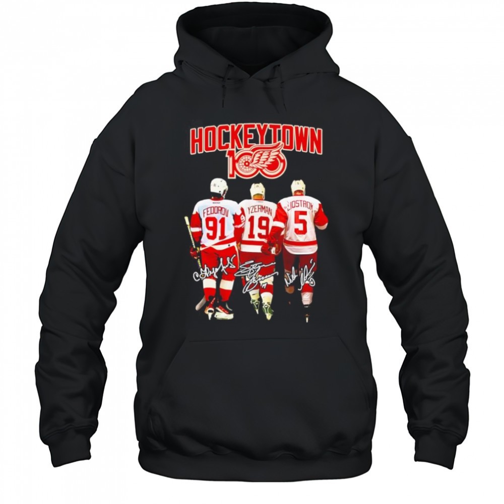 Hockeytown 100 Detroit Red Wings shirt