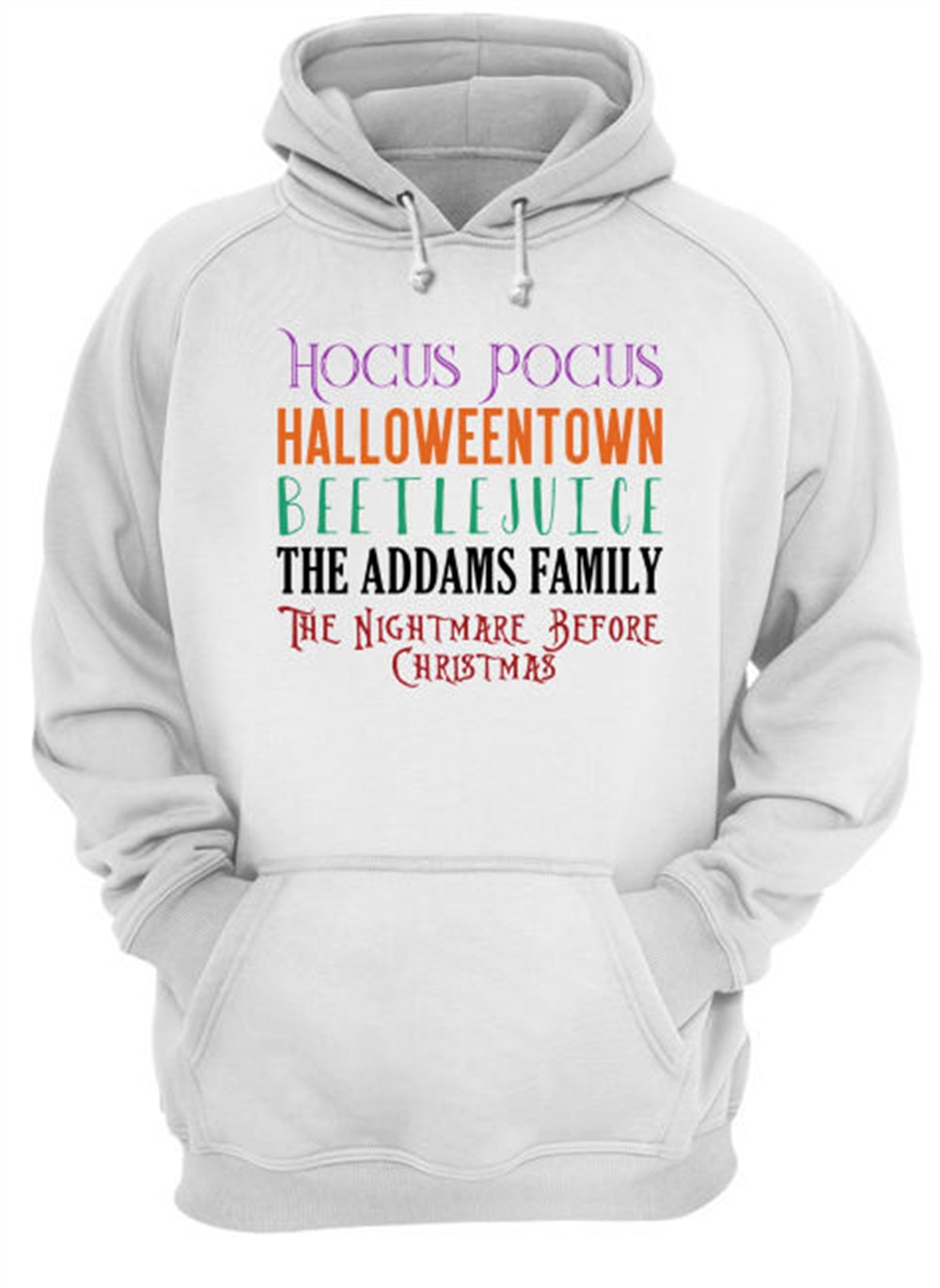 Hocus Pocus Halloween Town Beetlejuice the Addams family the Nightmare before Christmas shirt