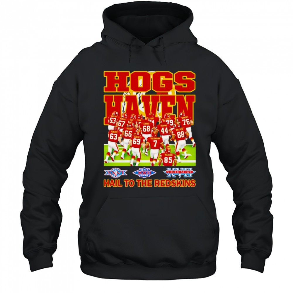 Hogs haven hail to the Redskins shirt