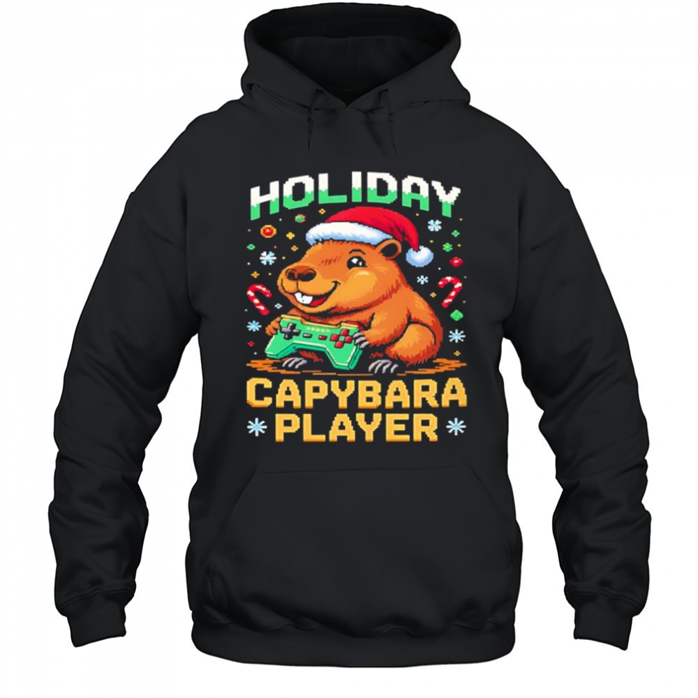 Holiday Capybara Player Christmas shirt