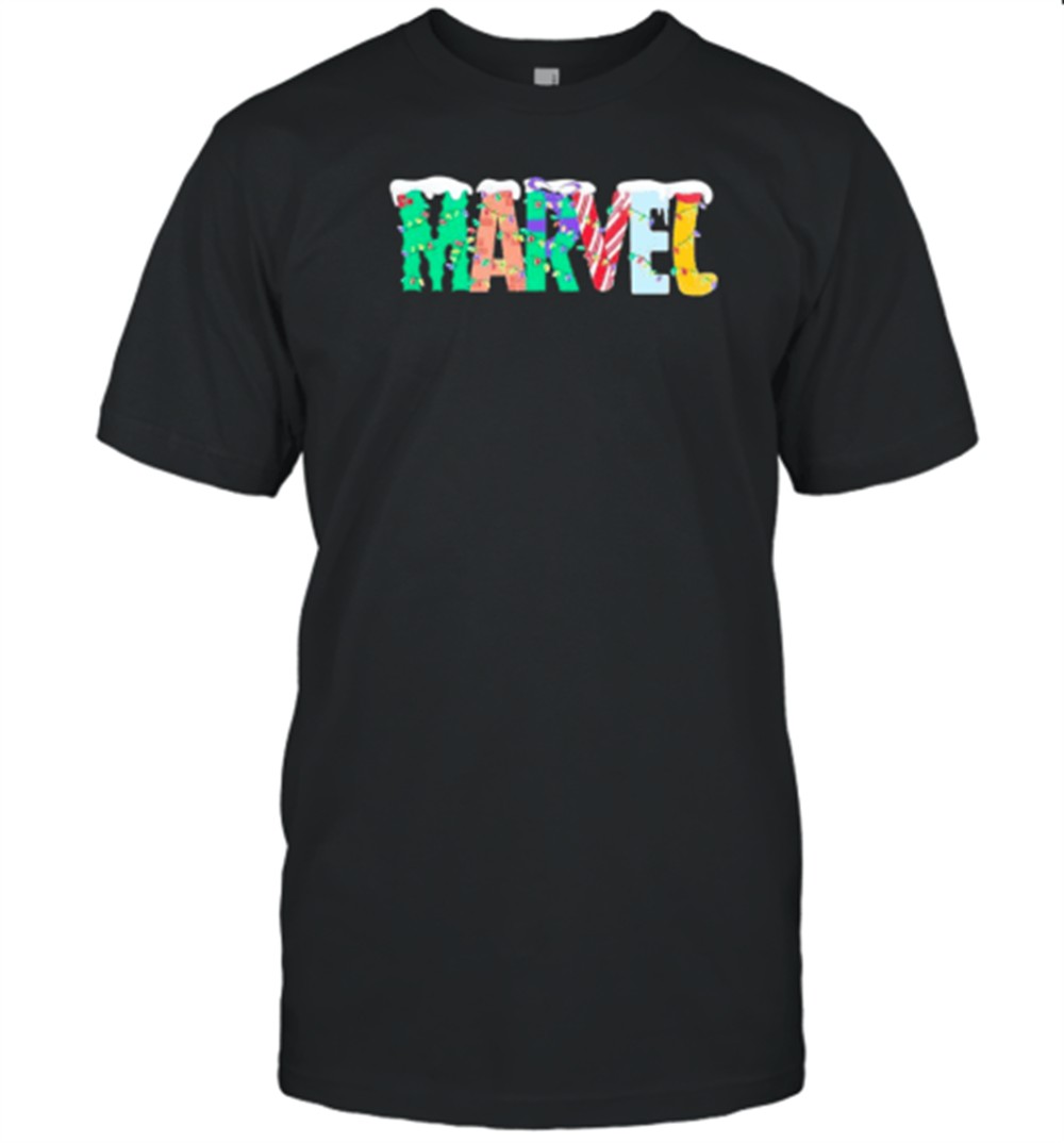 holiday-marvel-logo-christmas-light-t-shirt-962nf5yr Holiday Marvel Logo Christmas Light T-Shirt