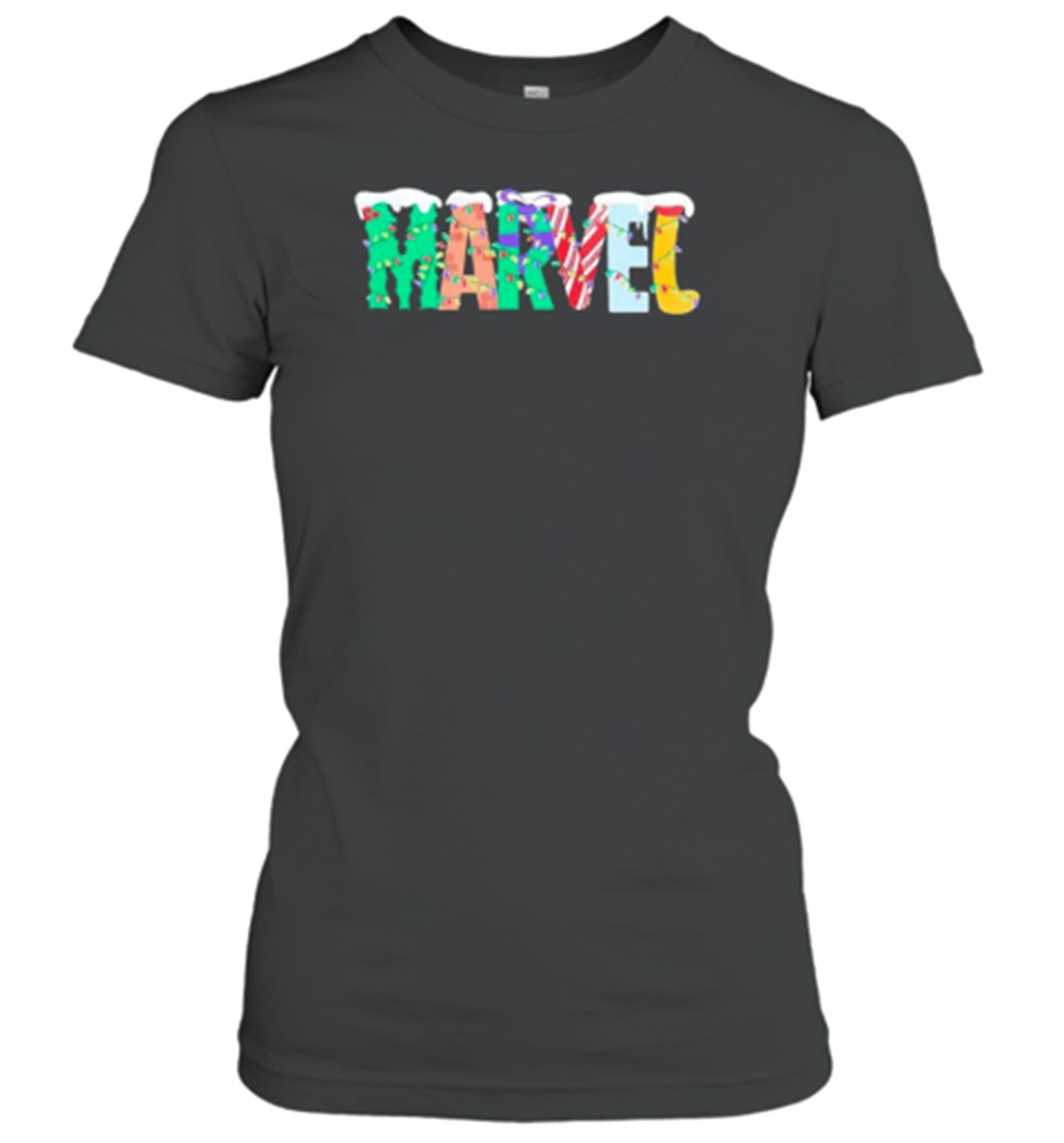 holiday-marvel-logo-christmas-light-t-shirt-962nf5yr Holiday Marvel Logo Christmas Light T-Shirt