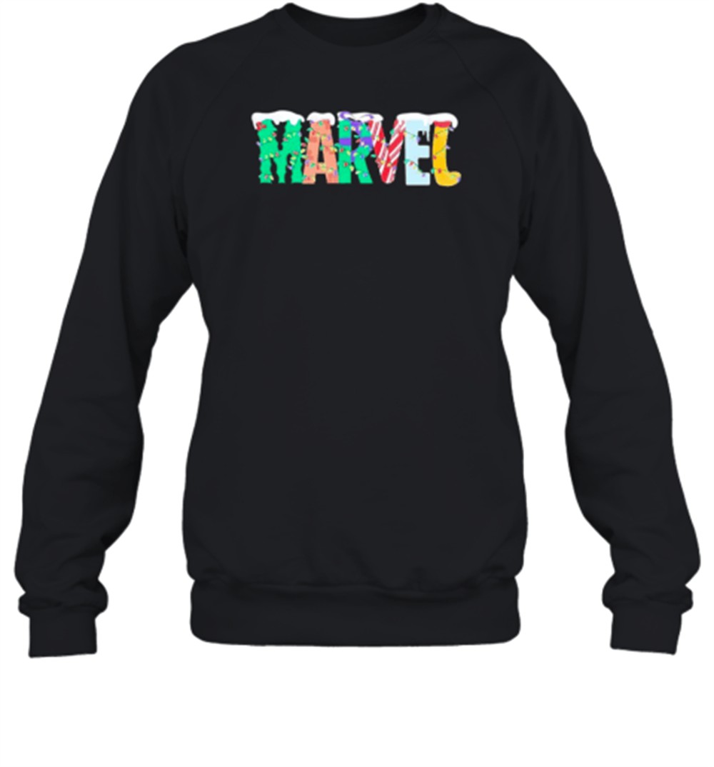 holiday-marvel-logo-christmas-light-t-shirt-962nf5yr Holiday Marvel Logo Christmas Light T-Shirt