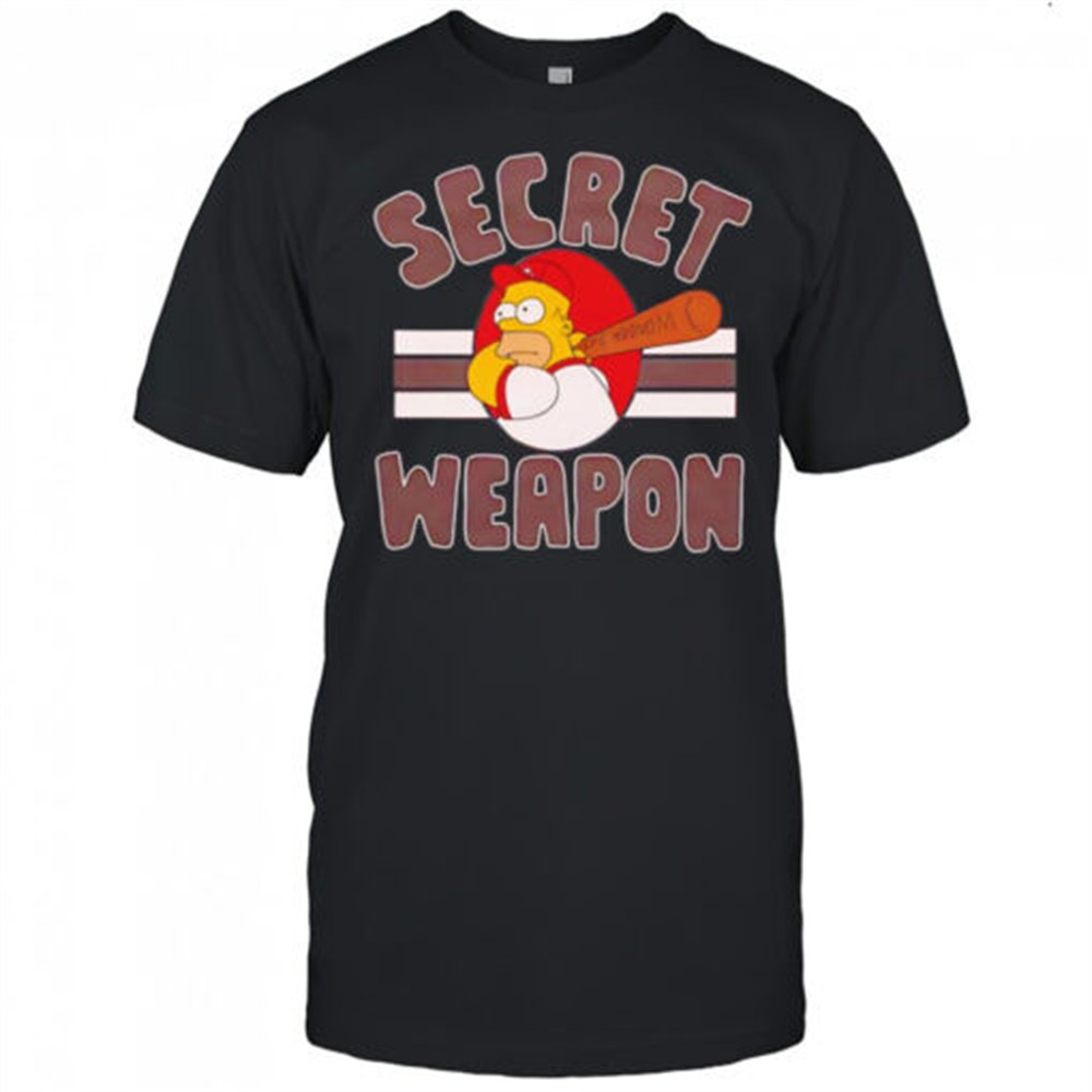homer-secret-weapon-baseball-cartoon-shirt-f29r07k7 Homer Secret Weapon baseball cartoon shirt