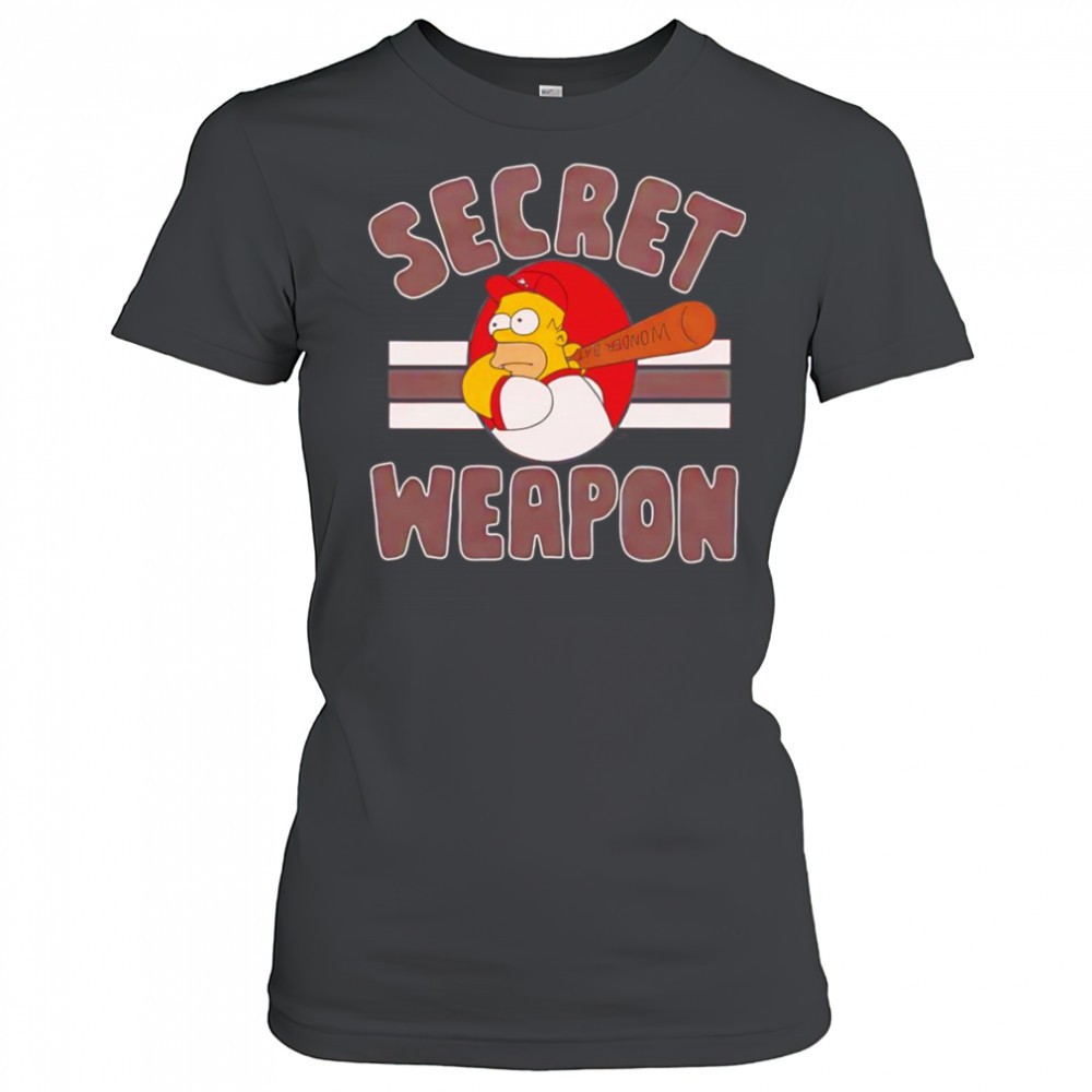 homer-secret-weapon-baseball-cartoon-shirt-f29r07k7 Homer Secret Weapon baseball cartoon shirt
