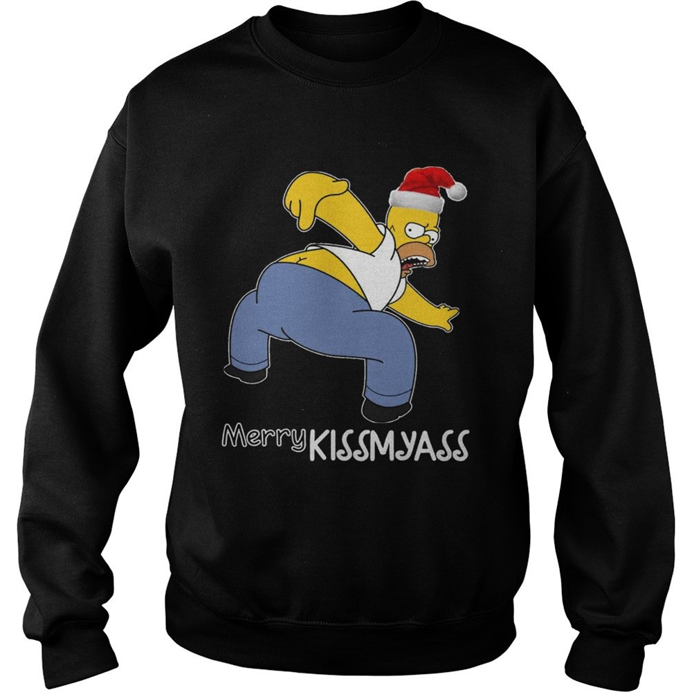 Homer Simpson Merry kissmyass shirt