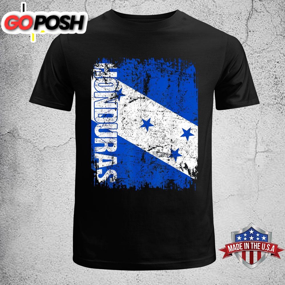Honduras Flag Vintage Distressed Honduras T-Shirt