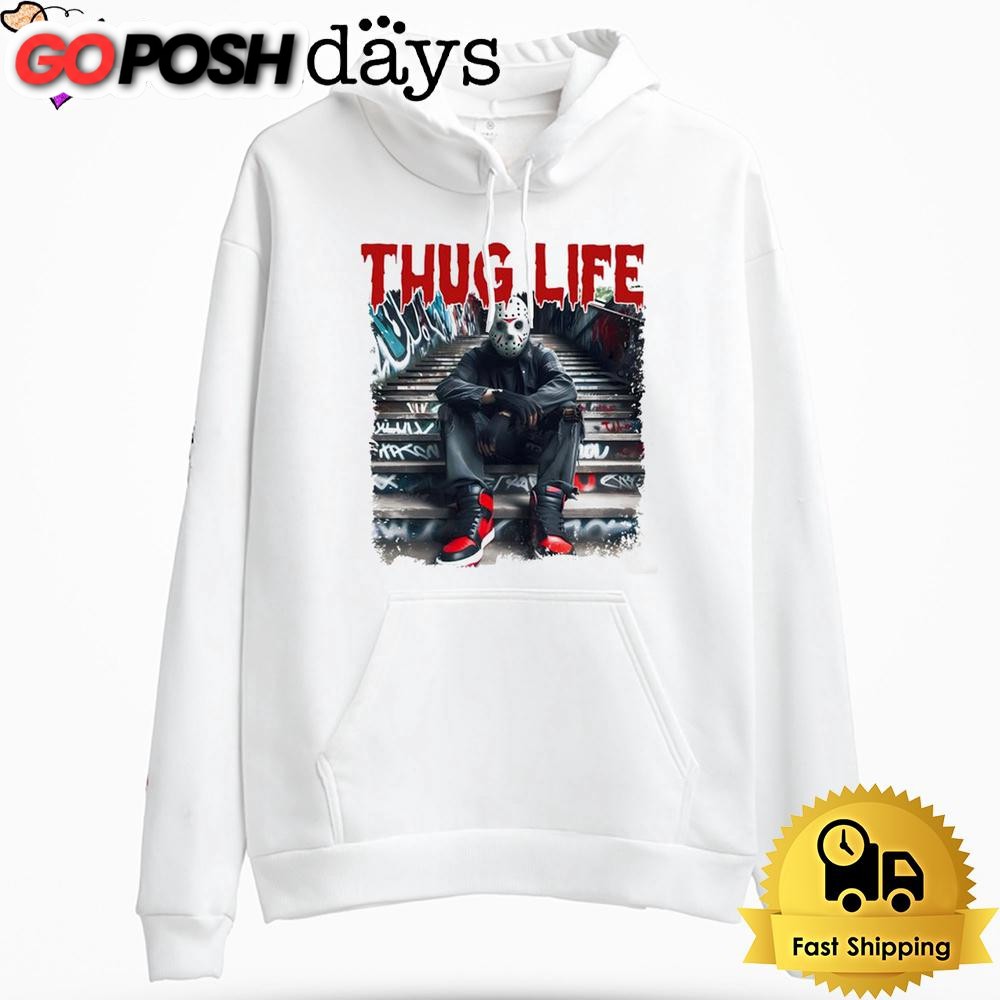 Horror Character Jason Thug Life hoodie