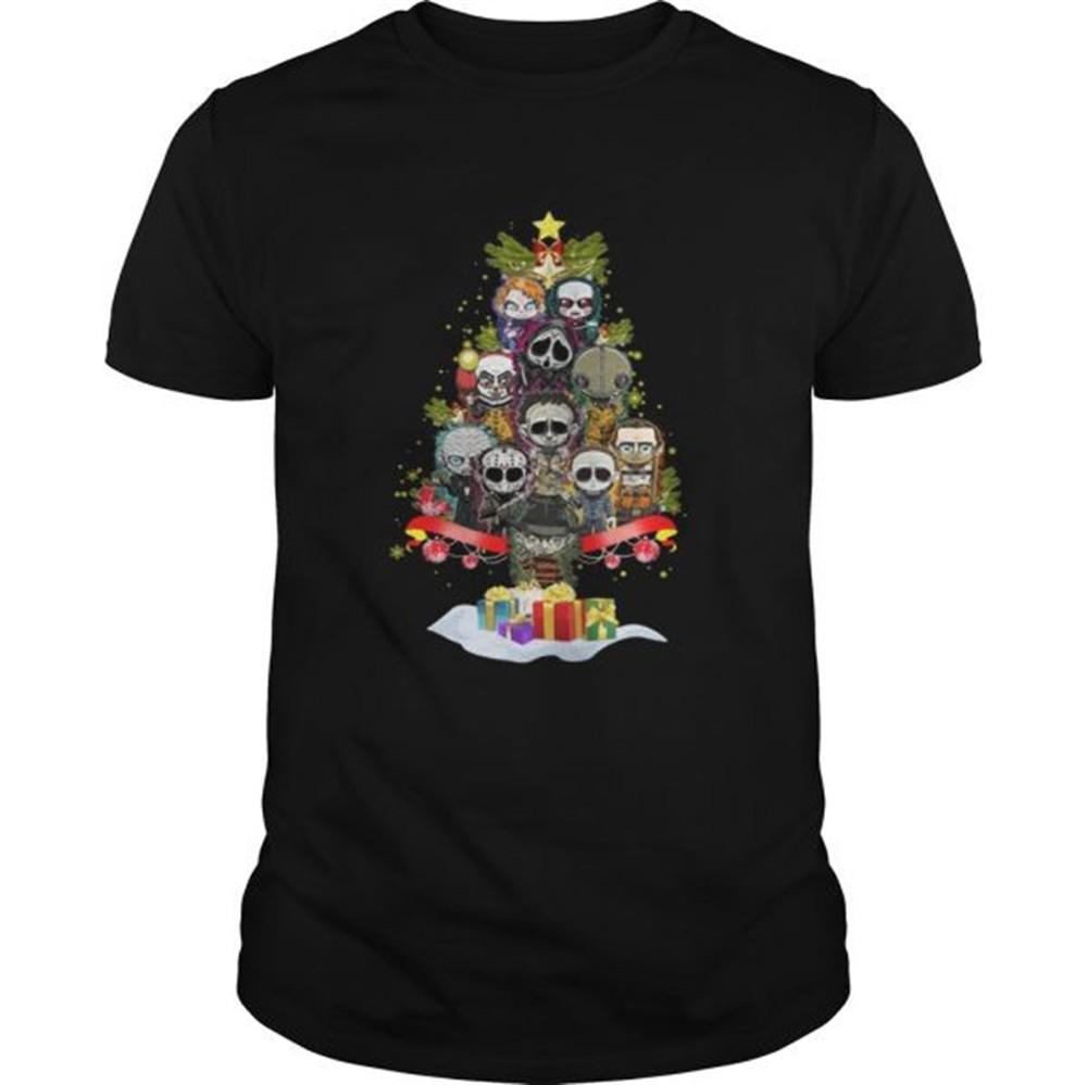 horror-characters-christmas-tree-shirt-cgl23s58 Horror Characters christmas tree shirt