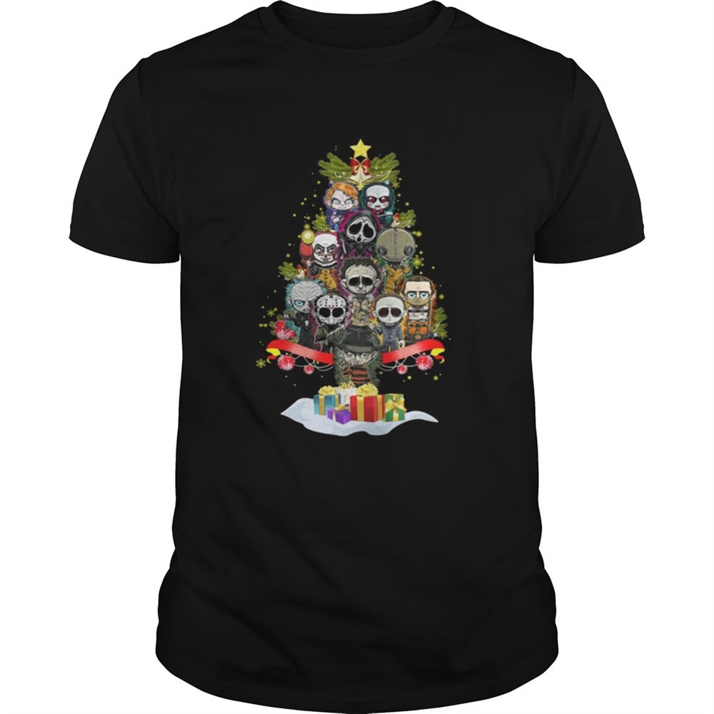 horror-characters-christmas-tree-shirt-cgl23s58 Horror Characters christmas tree shirt