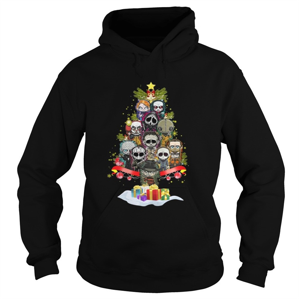 horror-characters-christmas-tree-shirt-cgl23s58 Horror Characters christmas tree shirt