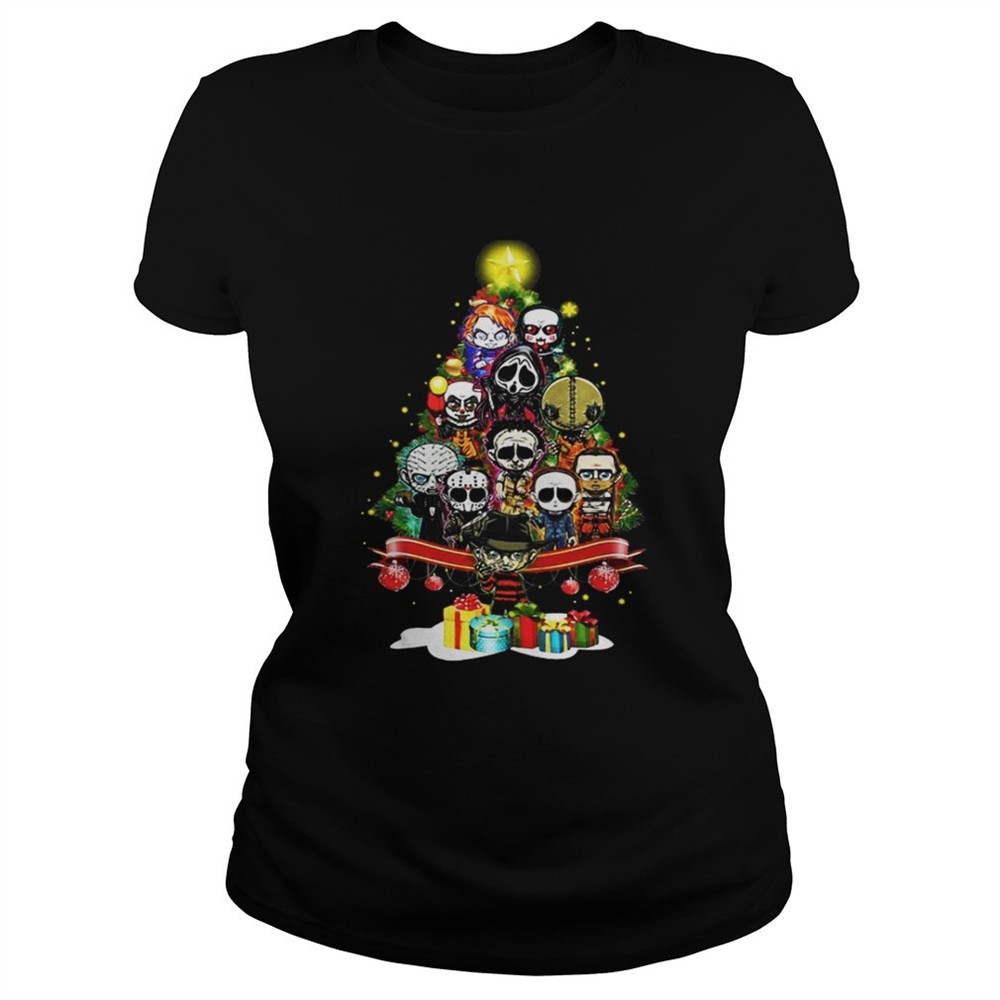 Horror Characters Christmas Tree Shirt