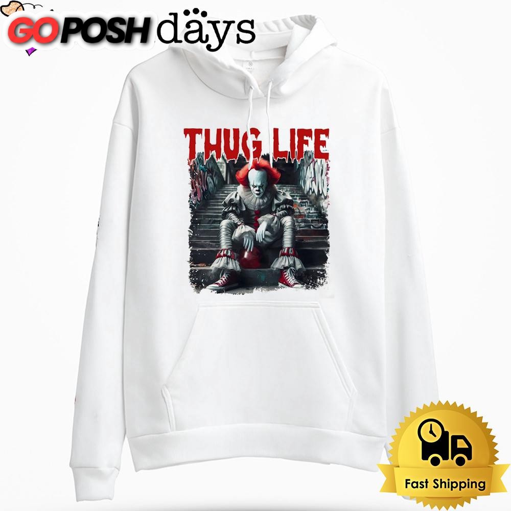 Horror Pennywise Thug Life Hoodie