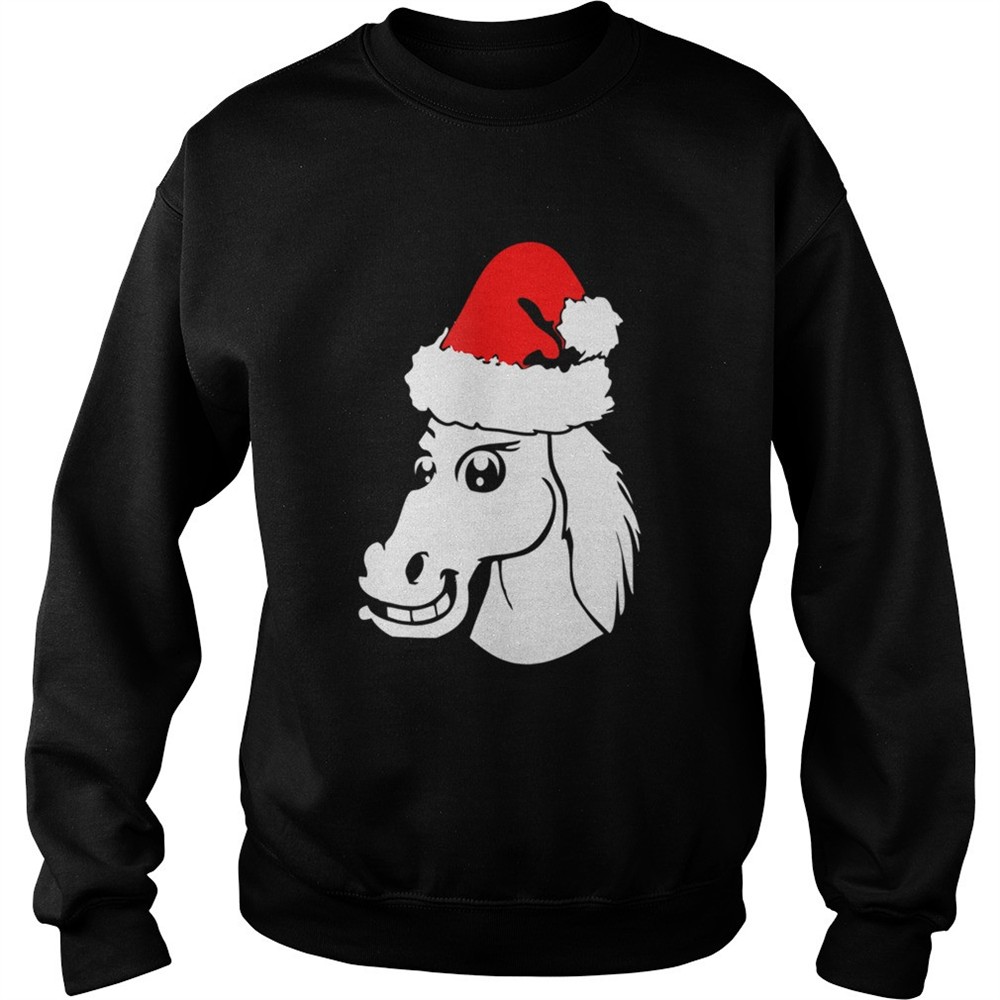 Horse Christmas Santa Hat shirt