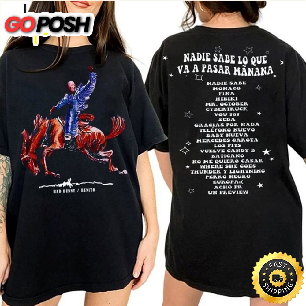 Hot Bad Bunny Nadie Sabe Album T-Shirt