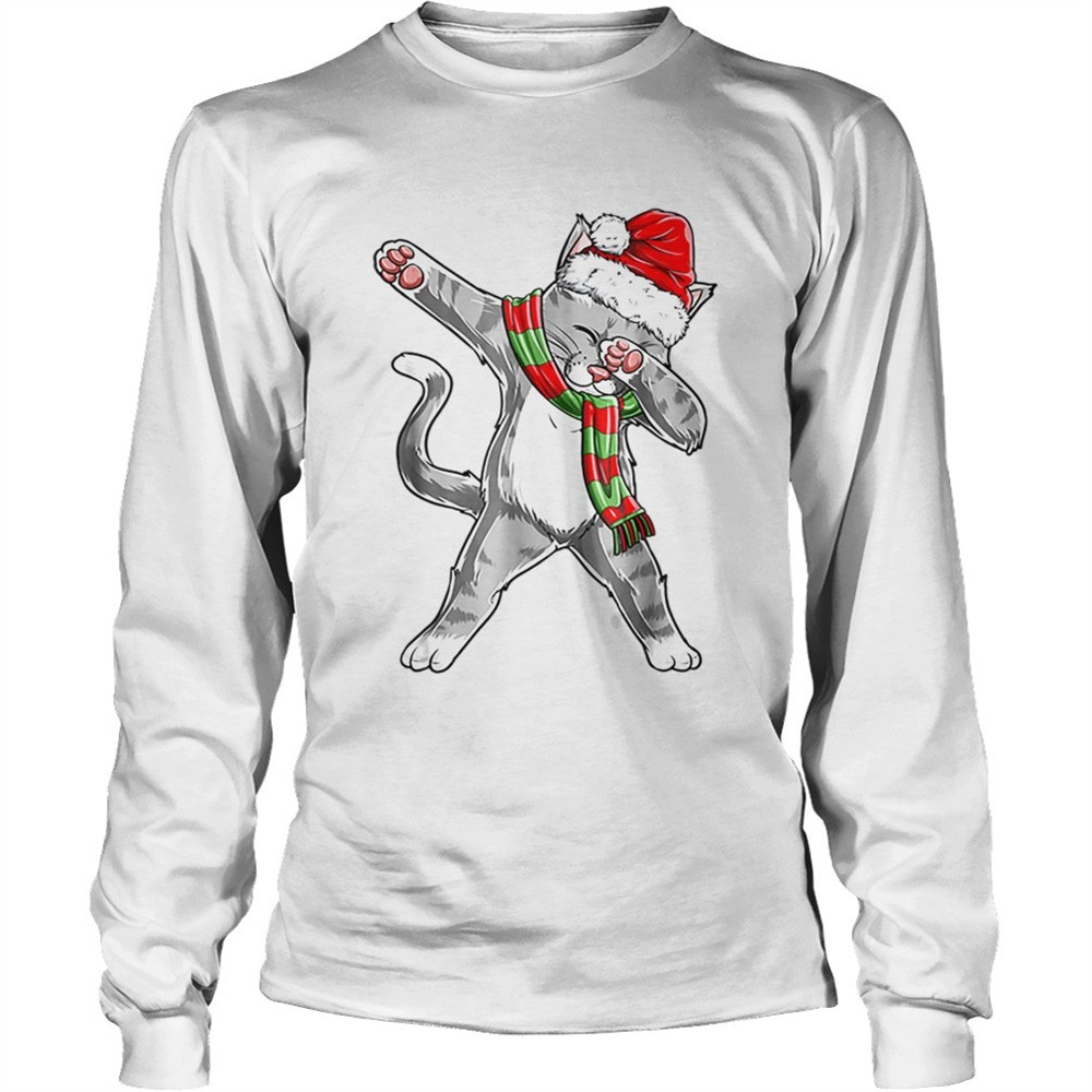 hot-dabbing-cat-santa-christmas-kids-boys-girls-gifts-shirt-l2bgz5b3 Hot Dabbing Cat Santa Christmas Kids Boys Girls Gifts shirt